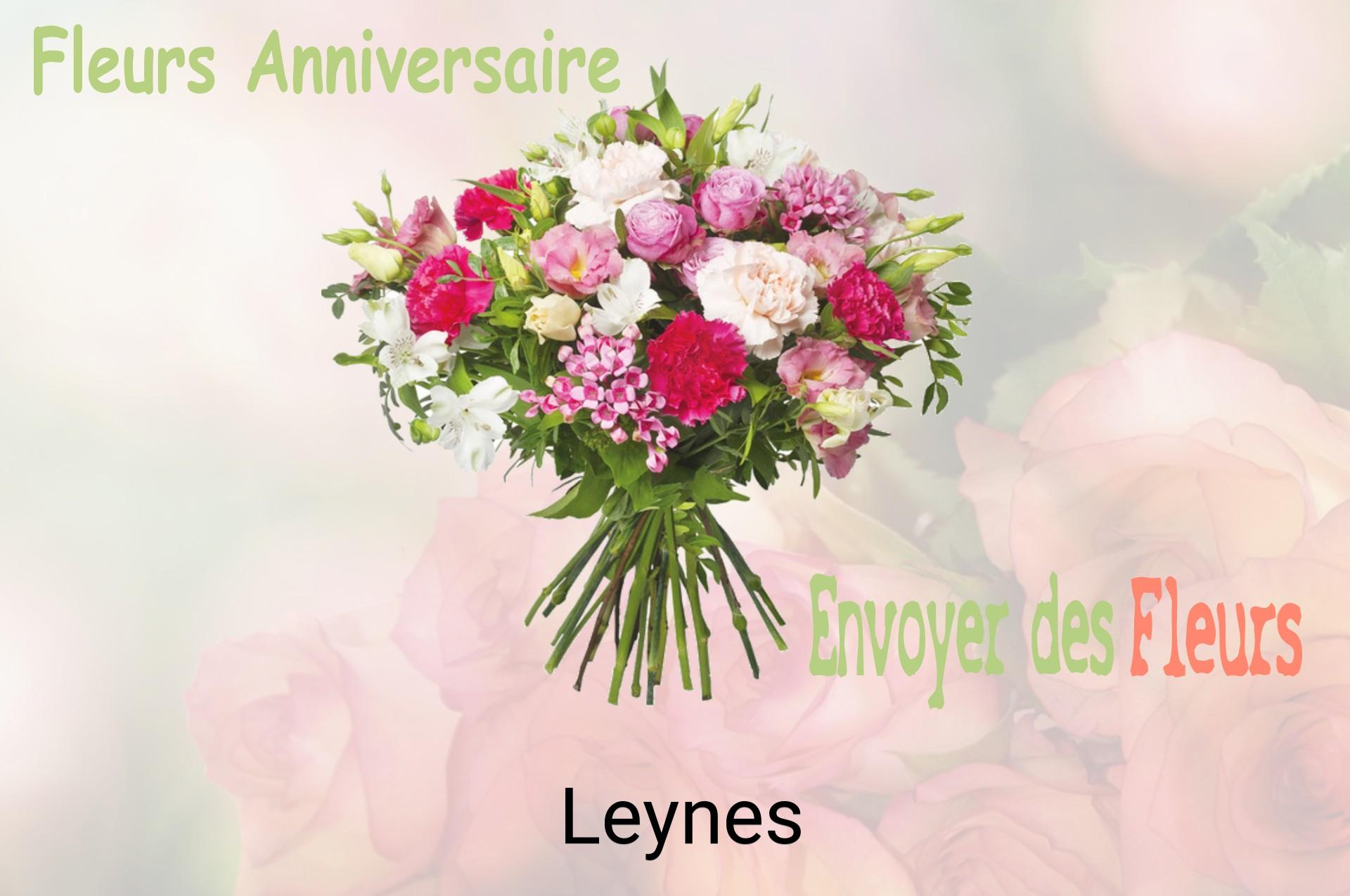 Bouquet de fleurs d’anniversaire livré à Leynes