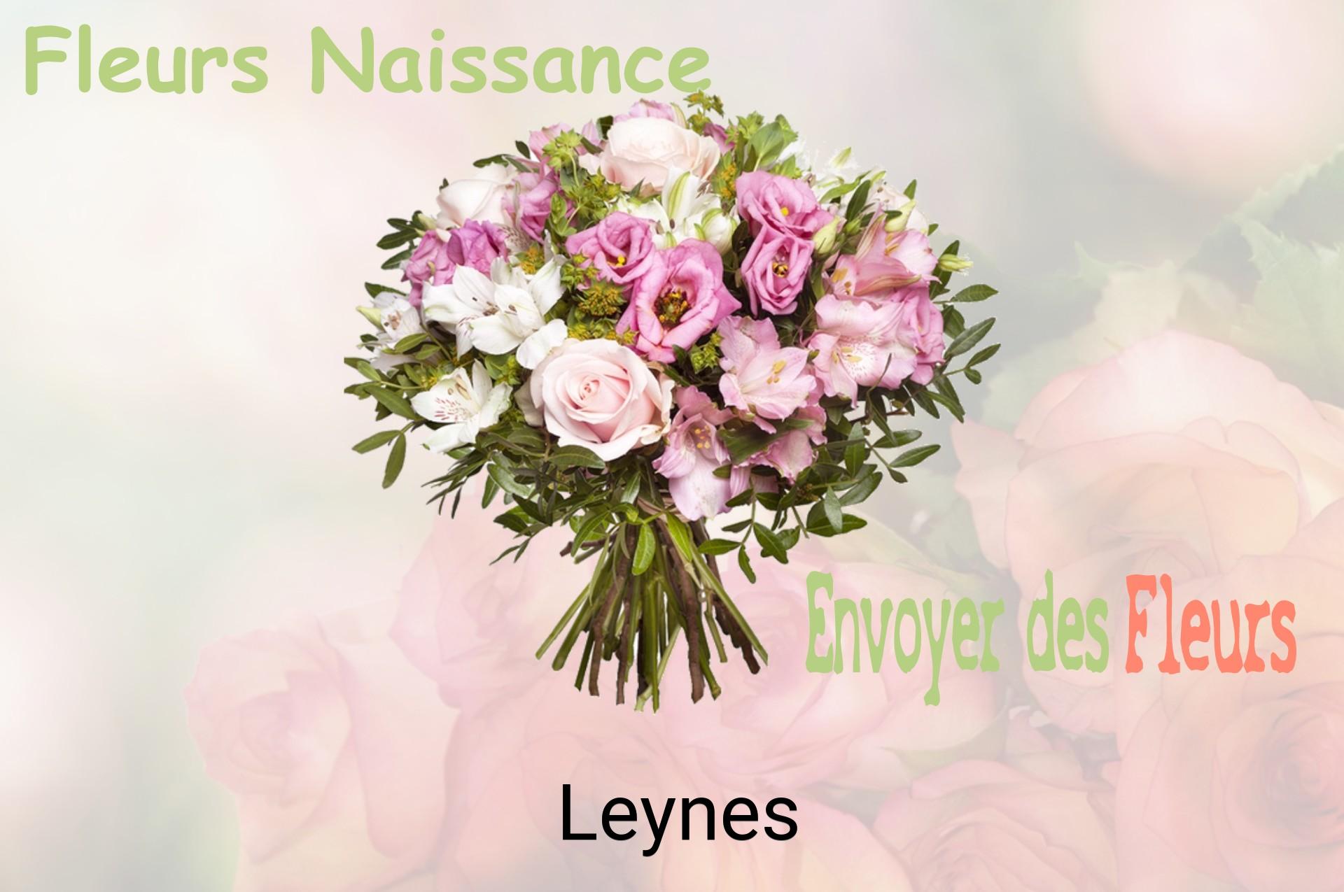 Bouquet de fleurs de naissance livré à Leynes